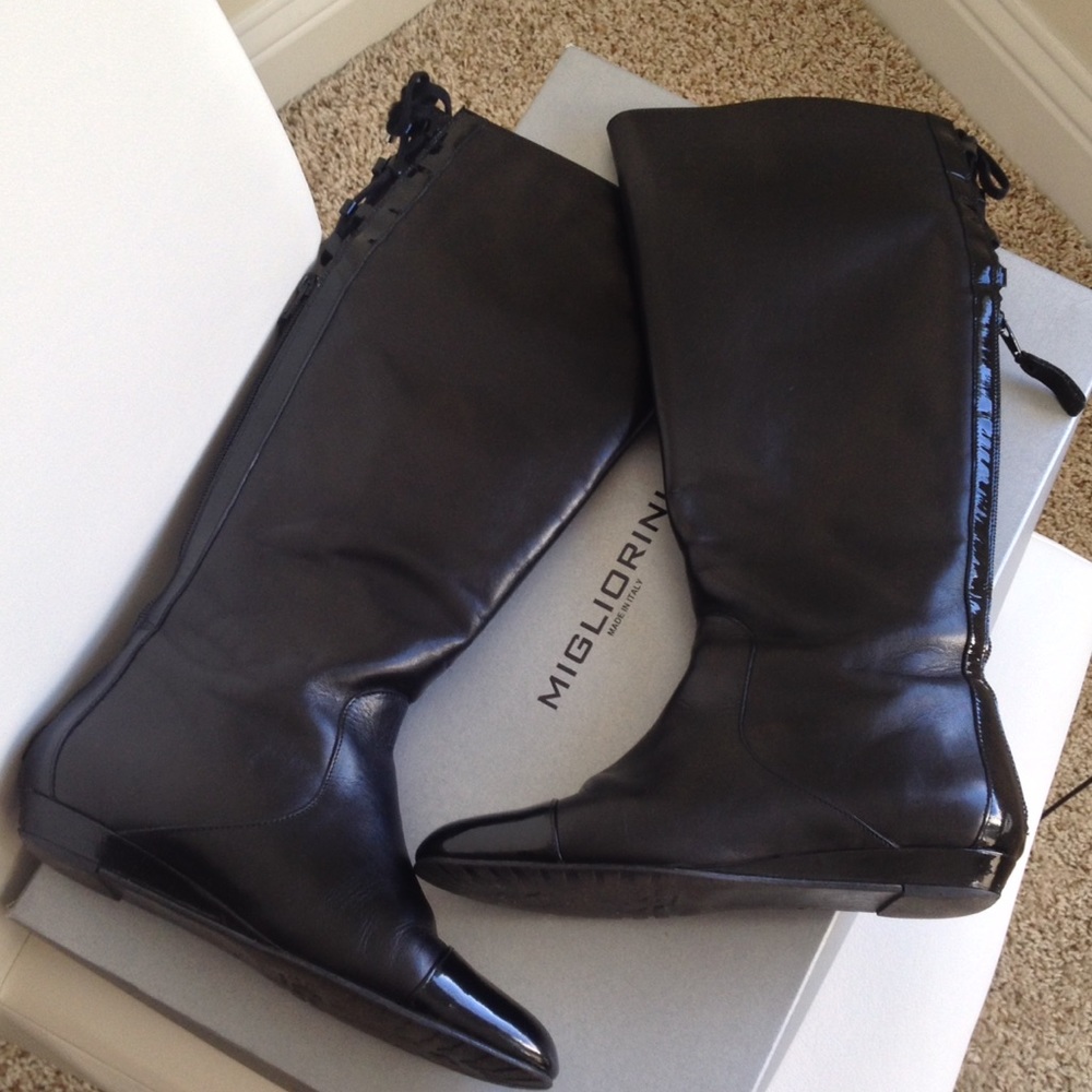 Luxury Migliorini Italy made real leather boots